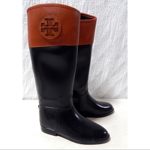 tory burch diana rain boots